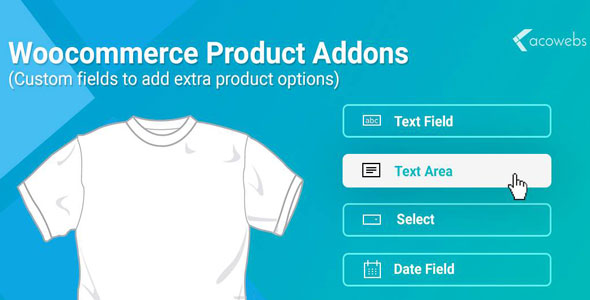 Woocommerce Custom Product Addons 产品定制T恤衫图案定制插件