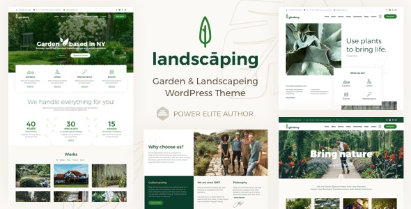 Landscaping - 园林绿化绿植园艺网站模板