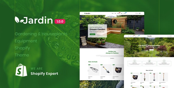 JARDIN - 园艺室内植物园林购物Shopify主题