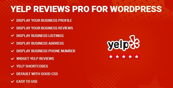 Yelp Reviews Pro for WordPress 专业评论小工具插件