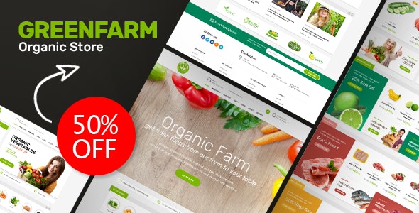 Greenfarm - 有机食品商店网站Prestashop主题