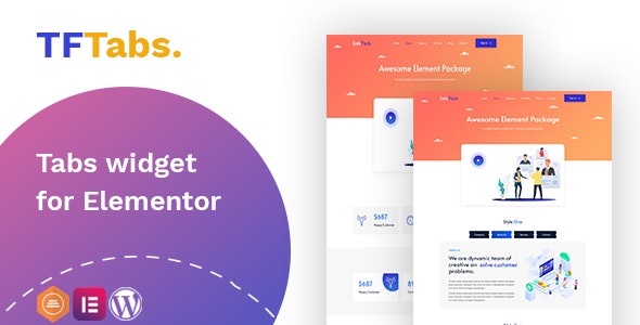 TF Tabs widget for Elementor 高级选项卡Elementor插件