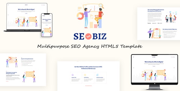 Seobiz  -多用途SEO搜索引擎优化HTML5模板