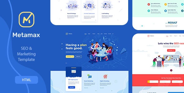 MetaMax - SEO优化市场营销HTML模板