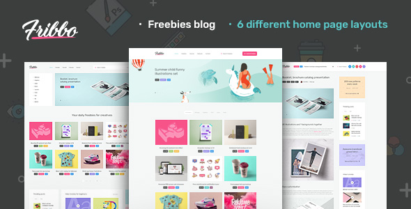 Fribbo - Freebies Blog WordPress Theme