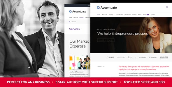 Accentuate - 专业企业咨询服务网站WordPress主题