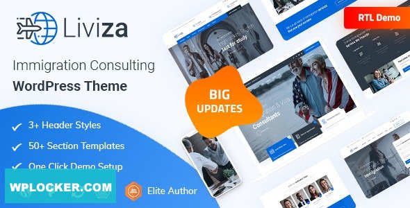 Liviza - Immigration Consulting WordPress Theme