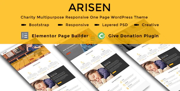 ARISEN - 公益慈善多用途WordPress主题