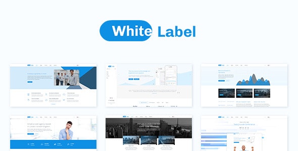 White Label - 企业公司网站模板HTML5模板