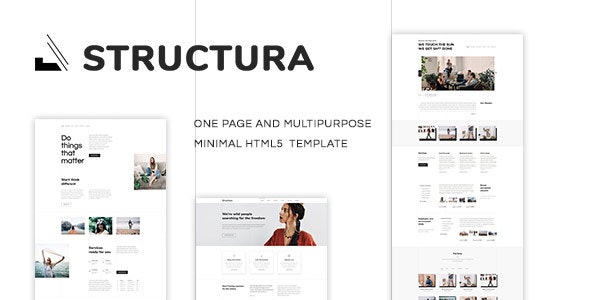 STRUCTURA - 迷你小型单页网站HTML5模板
