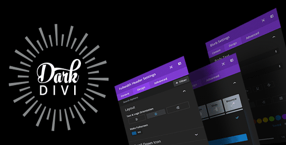 Dark Divi - Divi Visual Builder 夜间模式编辑器