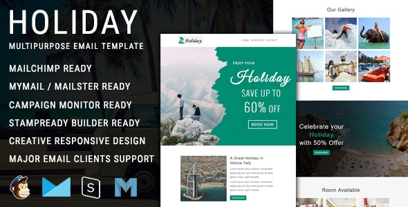Holiday - 多用途响应式Email邮件模板