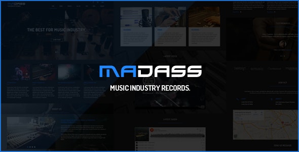 Madass - 音乐行业音乐节乐队网站HTML模板