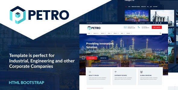 Petro - 工业工厂加工企业网站HTML模板