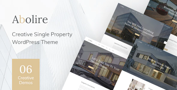  Abolile - Professional Architectural Design Decoration Real Estate Agency WordPress Theme