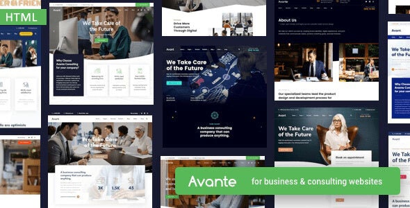 Avante - 响应式商业公司网站HTML模板