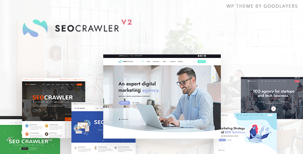 SEOCrawler - SEO & 搜索引擎优化网站WordPress模板