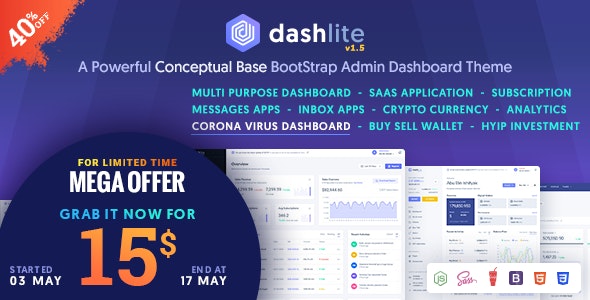 DashLite - Bootstrap 响应式后台管理面板HTML5模板