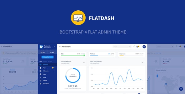 FlatDash - Bootstrap 4 响应式后台管理面板