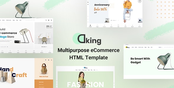 Dking - 多用途电商网站HTML模板