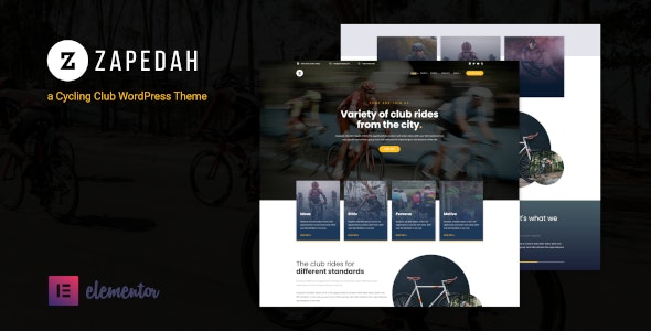 Zapedah - 自行车俱乐部WordPress主题