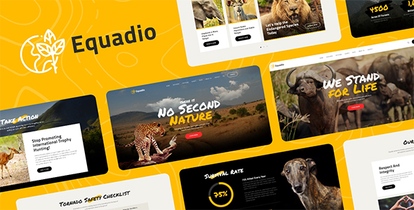 Equadio - 非盈利环境保护网站WordPress主题