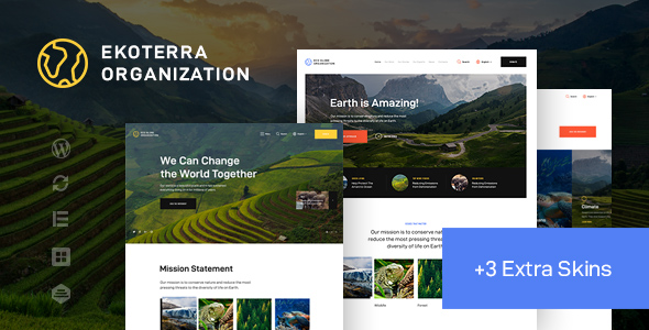 Ekoterra - 非营利生态环境保护网站WordPress主题