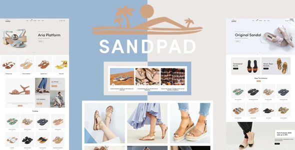 Sandpad - 凉鞋沙滩鞋购物商店Shopify主题