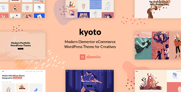 Kyoto - 创意作品集展示模板WordPress主题