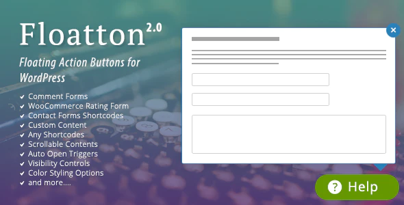 Floatton - 浮动按钮任何自定义内容弹出表单插件