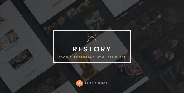Restory - 餐厅咖啡厅网站HTML5模板