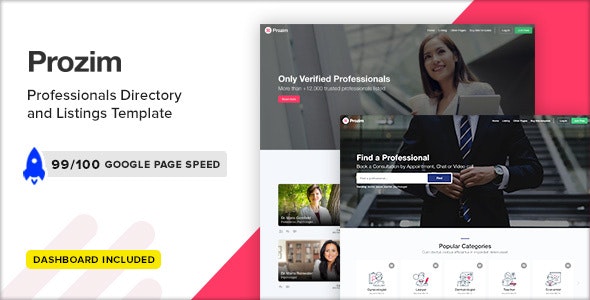 Prozim - 专业商家目录列表HTML5模板