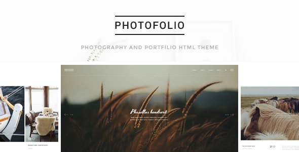 Photofolio - 摄影艺术相册展示HTML网站模板