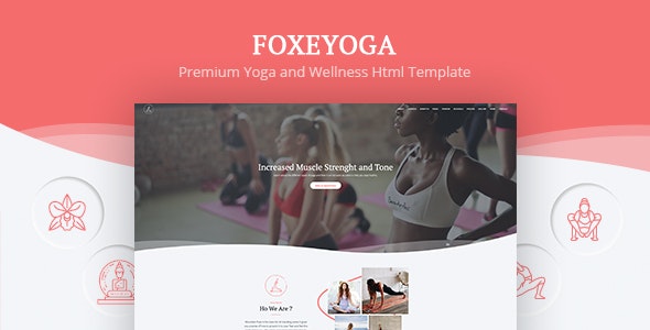 Foxeyoga - 高级瑜伽健康Html网站模板