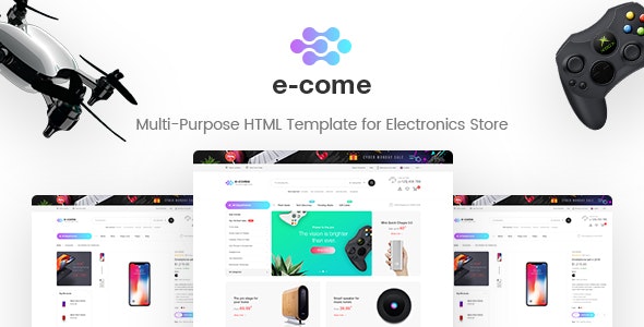 E-come - 电子商店的多用途HTML模板