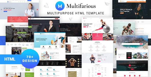Multifarious - 响应式服务行业网站HTML5模板