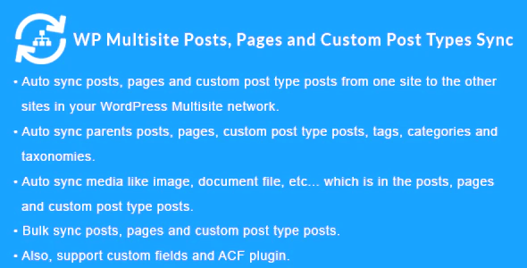 WordPress Multisite Posts Pages and Custom Post Type Posts Sync 多站点文章同步插件