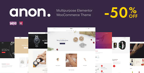 Anon - Multipurpose Elementor WooCommerce Theme