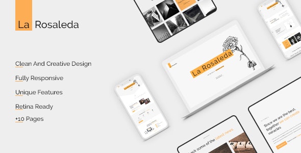 La Rosaleda - 创意多用途网站HTML模板