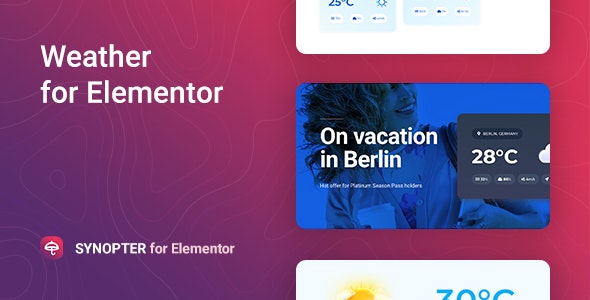 Synopter - Weather for Elementor