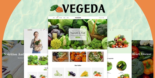 Vegeda - 蔬菜有机食品电子商务Shopify主题