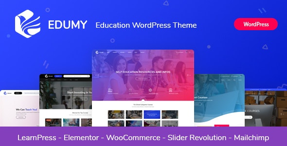 Edumy - LMS 在线课程教育培训网站WordPress汉化主题