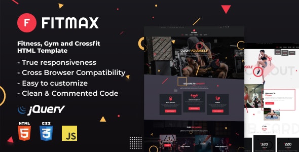 Fitmax - 健身运动瑜伽网站HTML模板