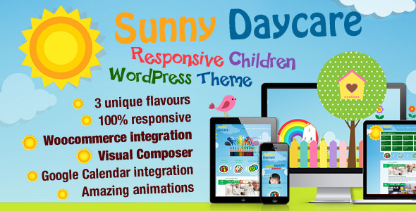 Daycare - 托儿所幼儿园网站WordPress主题