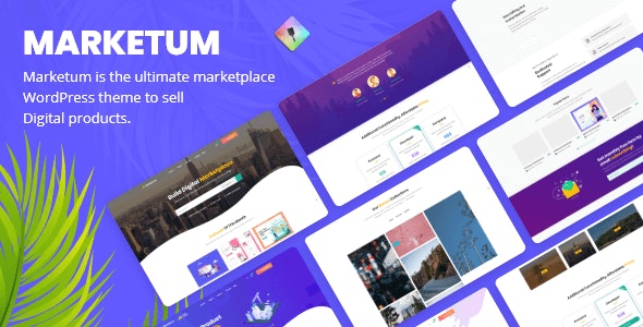 Marketum - 素材模板数字作品商店WordPress主题