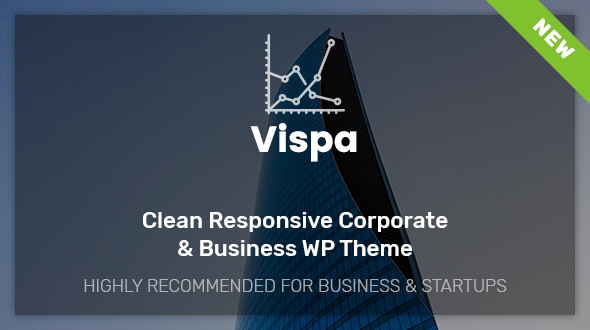 Vispa for Startups - 响应式企业商务网站WordPress模板