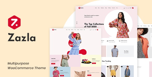  Zazla - WooCommerce template for modern light online shopping website