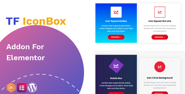 TF IconBox Addon for elementor 可视化图标盒子编辑器插件