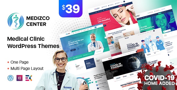 Medizco - 医疗保健牙科诊所网站WordPress主题