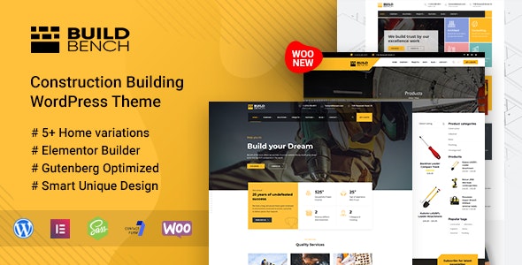 Buildbench - Construction Building WordPress Theme